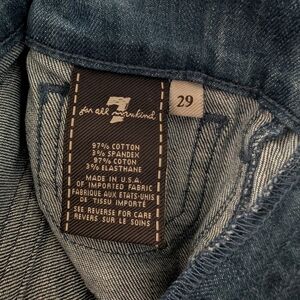 7 For All Mankind Men's Dark Blue Denim